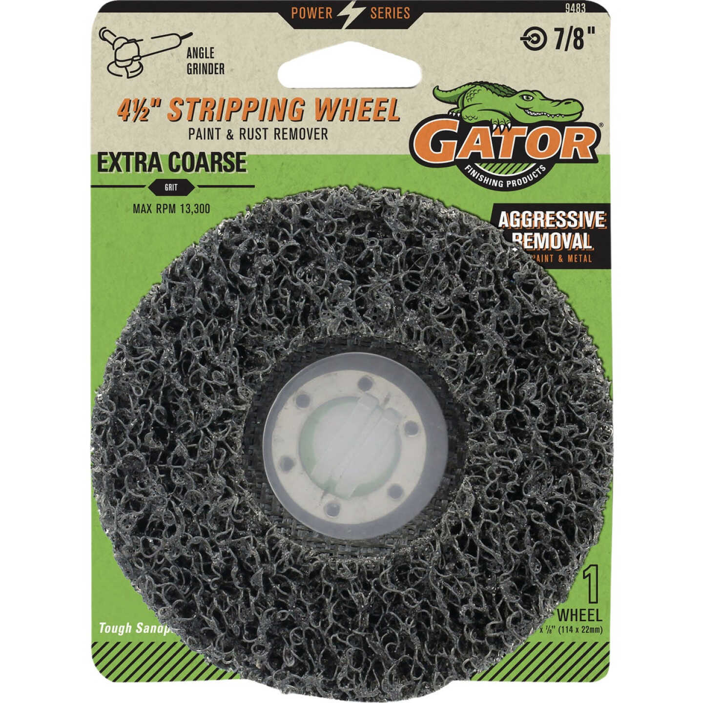 Gator 4-1/2 In. Extra Coarse Grit Angle Grinder Stripping Wheel Image 1