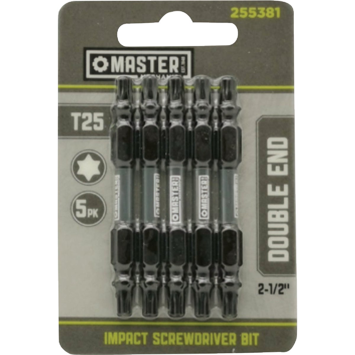 Master Mechanic Torx T25 Double End Impact Power Bit (5-Pack)