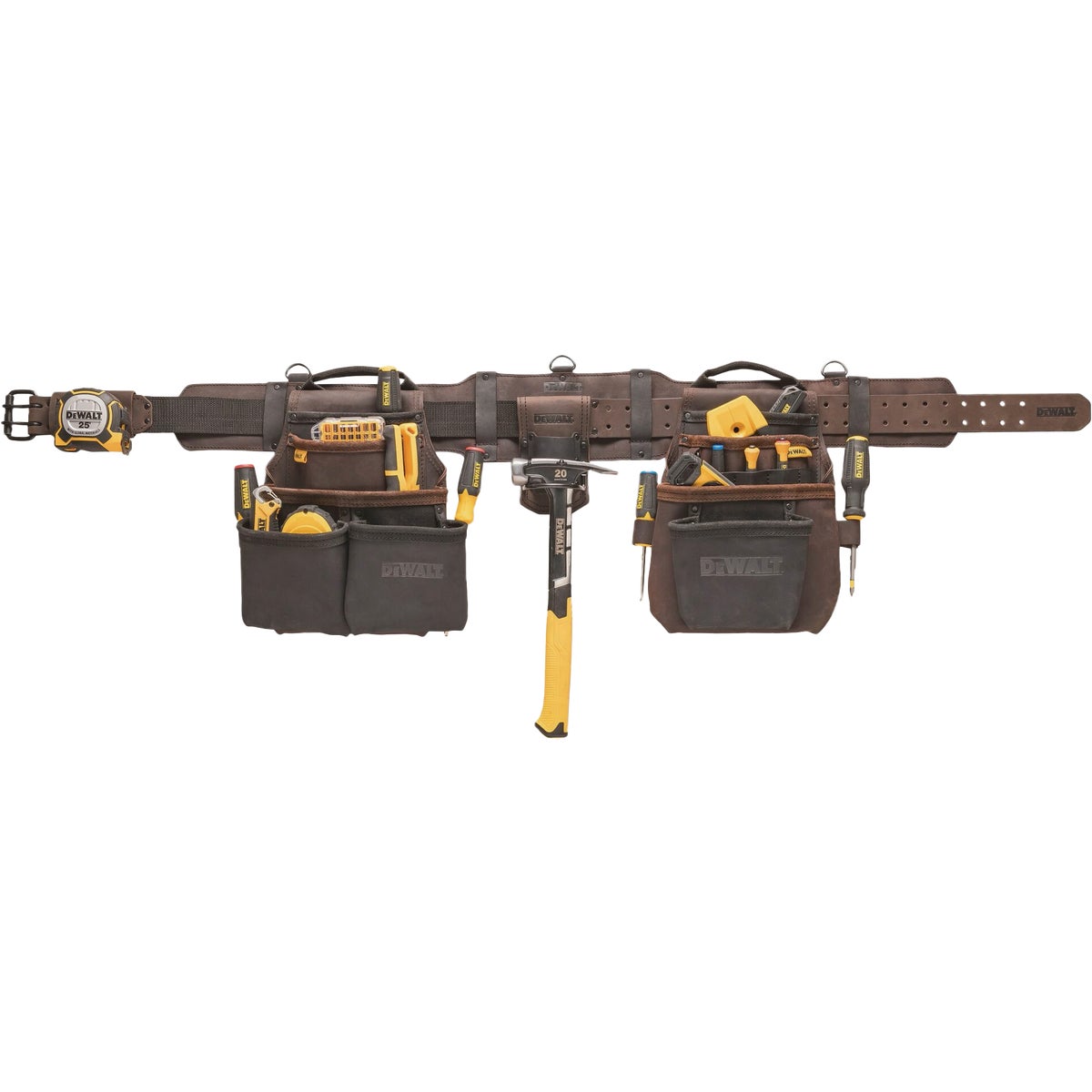 DEWALT 18-Pocket Framer Leather Tool Belt Image 3