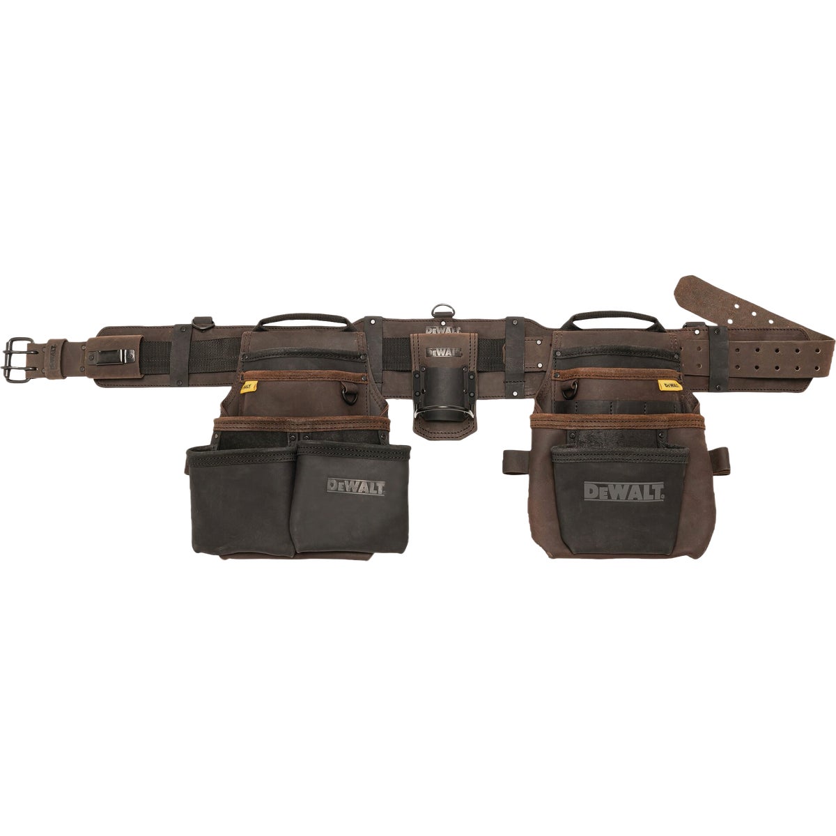 DEWALT 18-Pocket Framer Leather Tool Belt