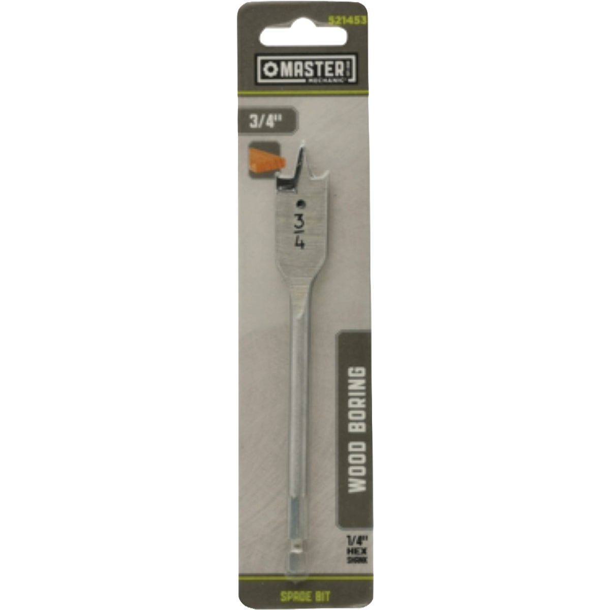 Master Mechanic 3/4 In. Wood Boring Spade Drill Bit