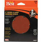 Do it Best 5 In. 120-Grit 5-Hole Pattern Vented Sanding Disc with Hook & Loop Backing (15-Pack) Image 1