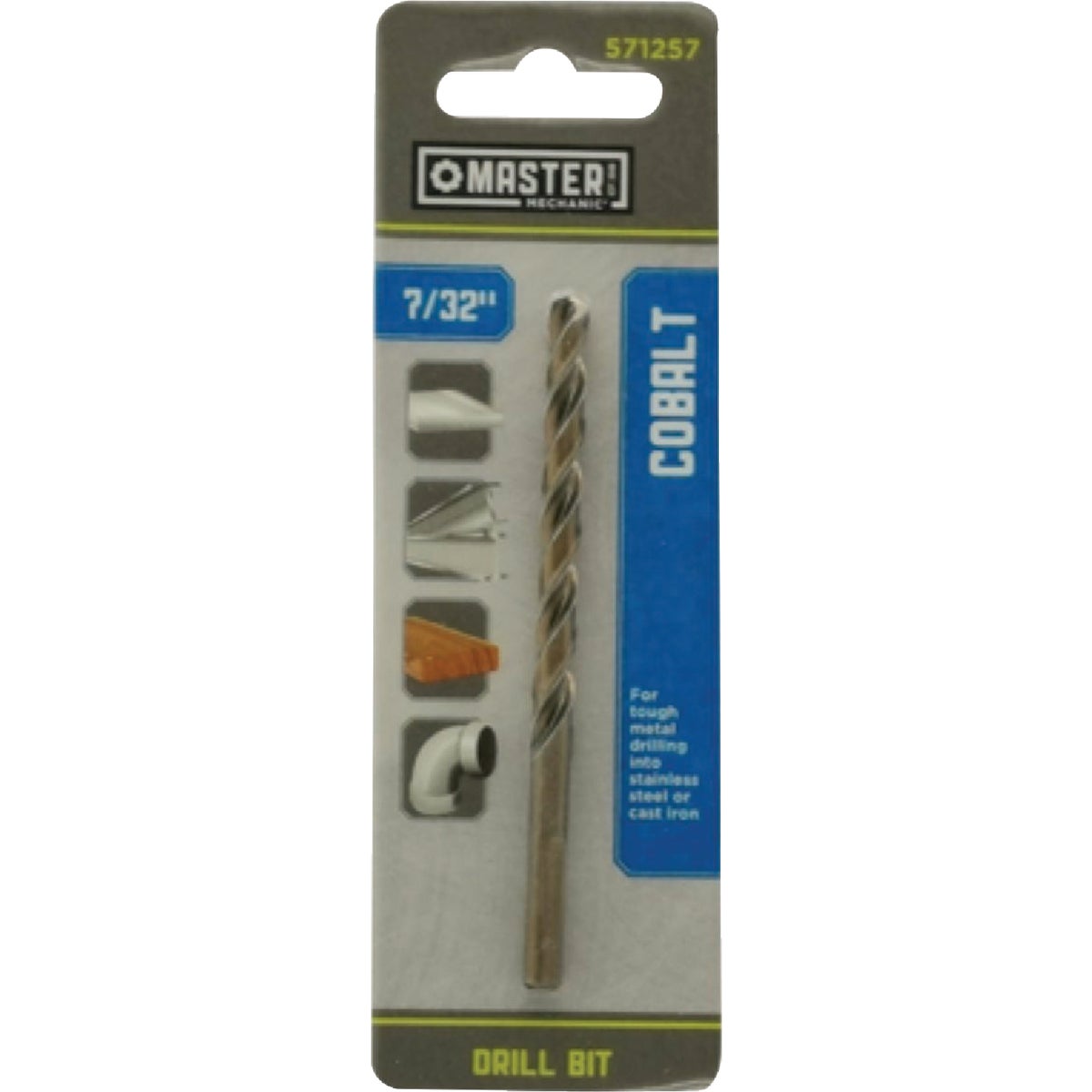 Master Mechanic 7/32 In. x 3-3/4 In. HSS with Cobalt Drill Bit Image 1