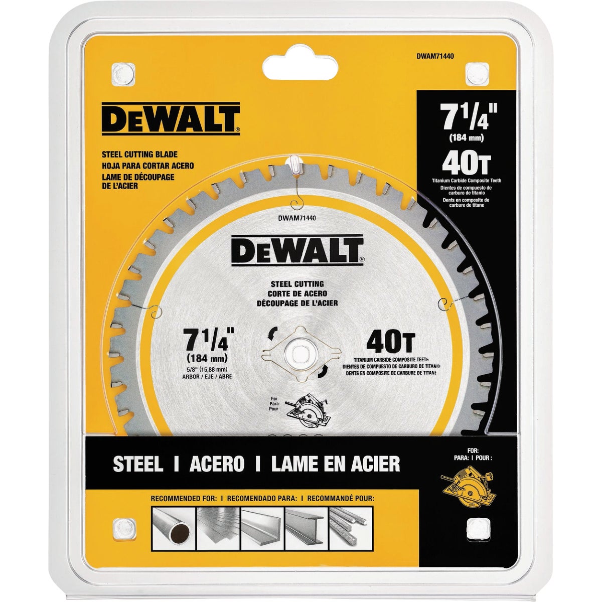 DEWALT Elite Series 7-1/4 In. 40-Tooth Circular Saw Blade Image 1
