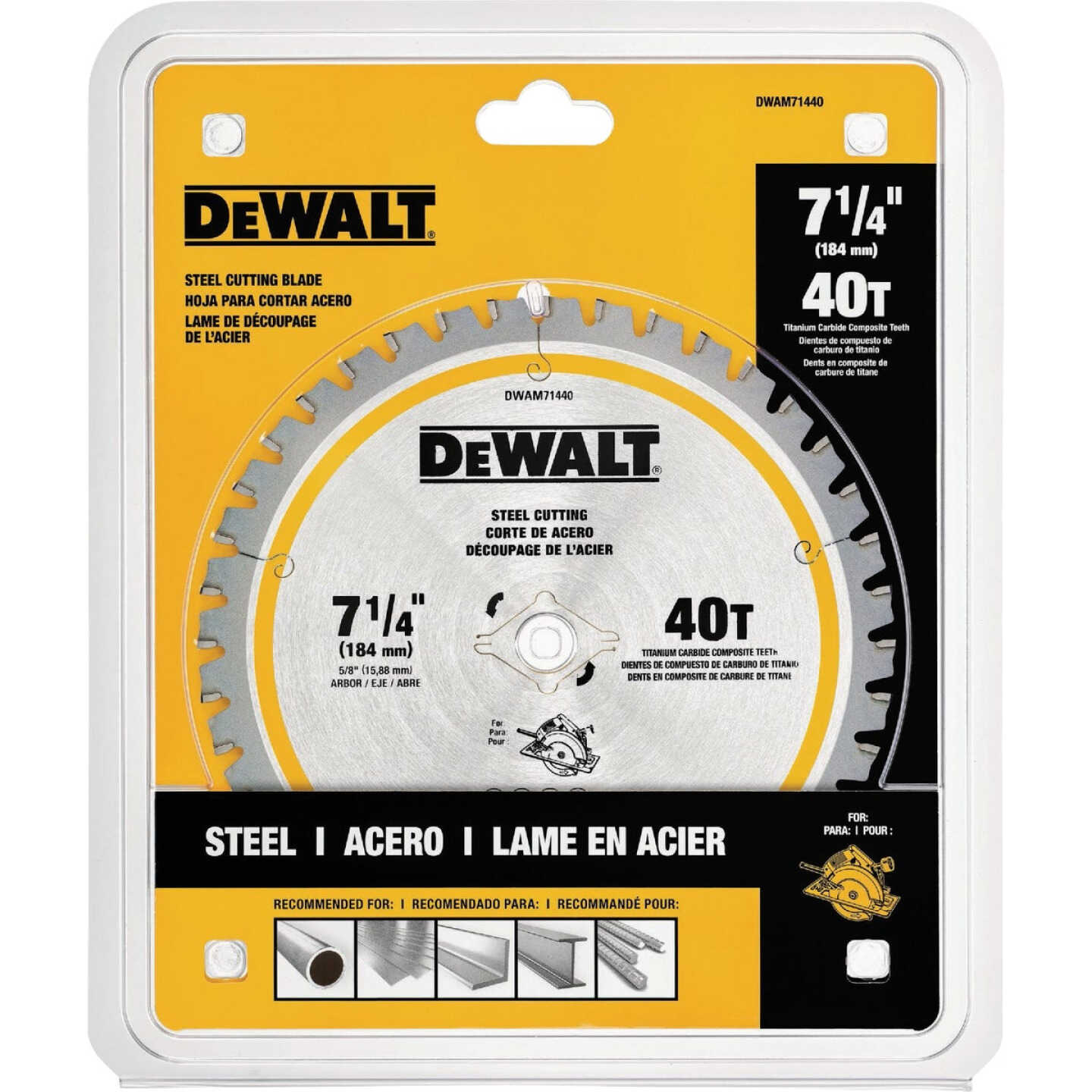 DEWALT Elite Series 7-1/4 In. 40-Tooth Circular Saw Blade Image 1