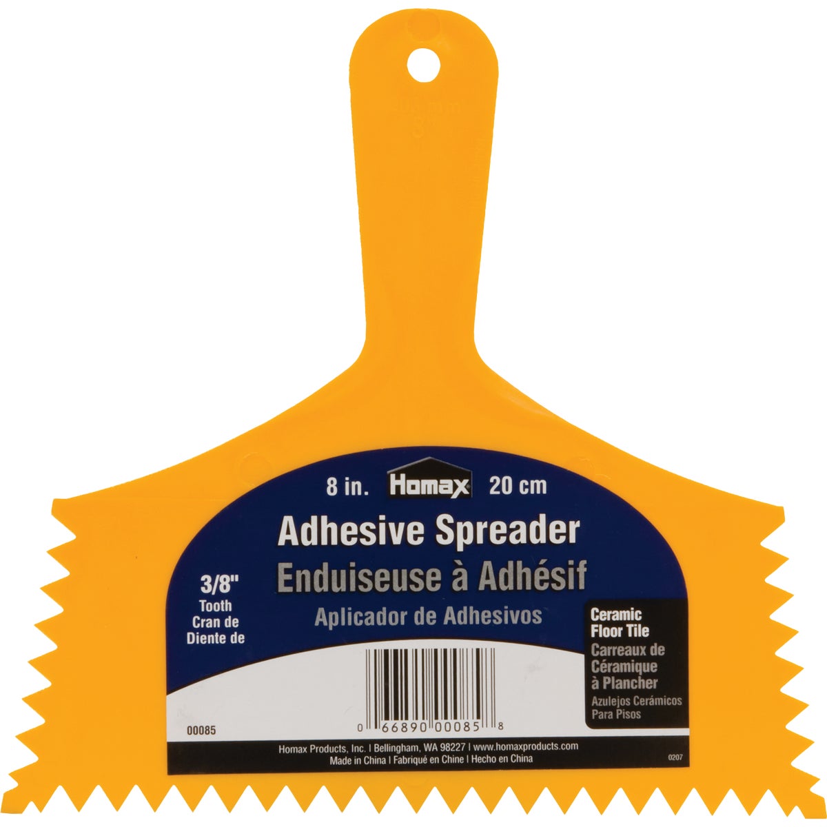 Homax 8 In. 3/8 In. V-Notch Adhesive Spreader