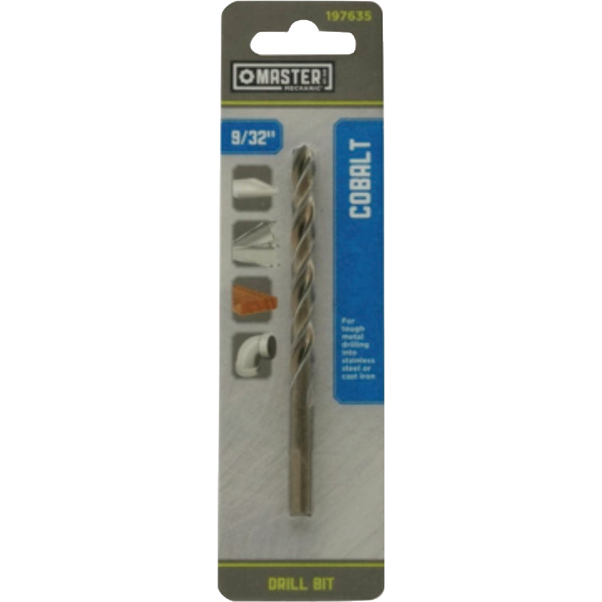 Master Mechanic 9/32 In. x 4-1/4 In. HSS with Cobalt Drill Bit Image 1