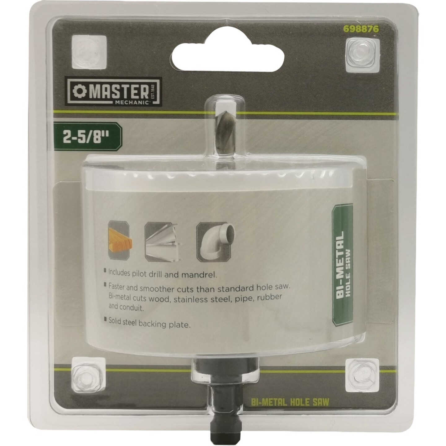 Master Mechanic 2-5/8 In. Bi-Metal Hole Saw Image 1