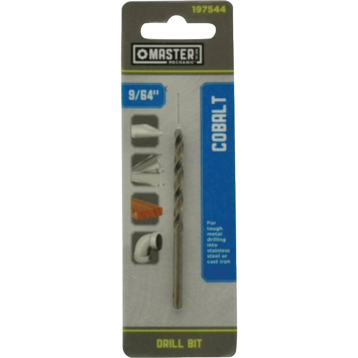 Master Mechanic 9/64 In. x 2-7/8 In. HSS with Cobalt Drill Bit Image 1