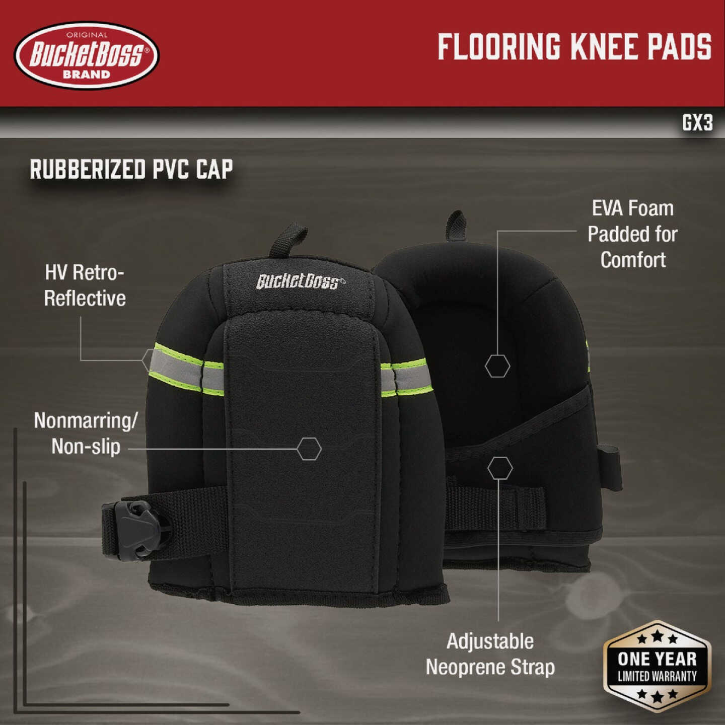 Bucket Boss Flooring Knee Pads Image 2