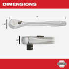Milwaukee 3/8 In. Drive 90-Tooth Ratchet Image 4