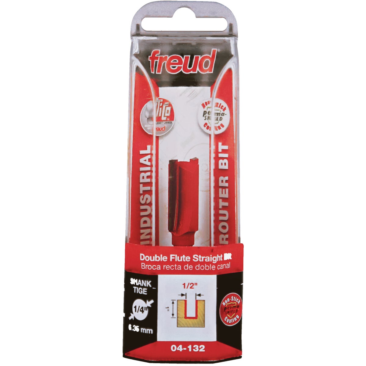 Freud 1/2 In. x 1 In. Double Flute Straight Router Bit