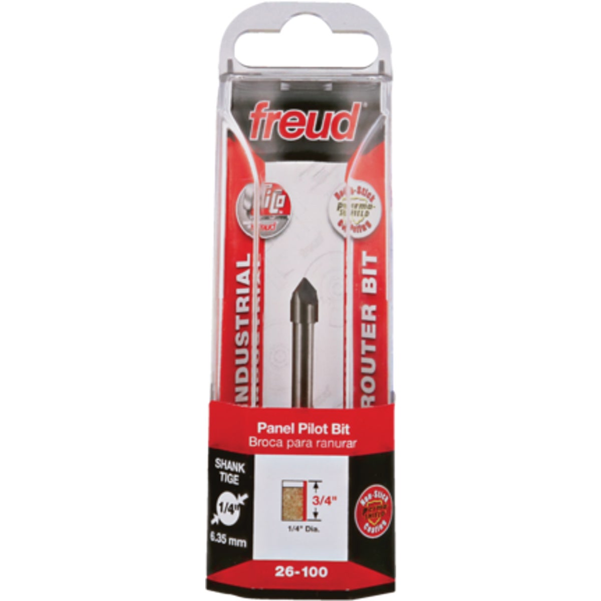 Freud 1/4 In. 1-Cutter Panel Pilot Router Bit