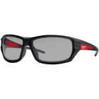 Milwaukee Performance Red & Black Frame Safety Glasses with Gray Fog-Free Lenses Image 1