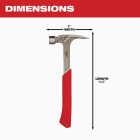 Milwaukee 20 Oz. Smooth-Face Rip Claw Hammer with Steel Handle Image 6