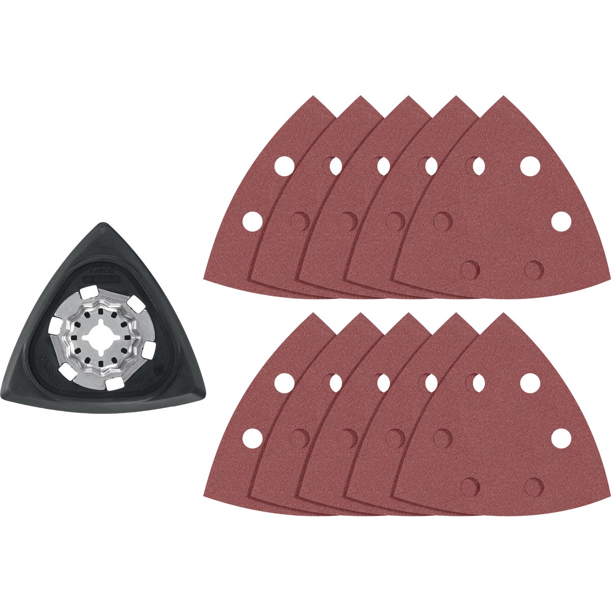 Bosch Starlock Oscillating Delta Sanding Pad Kit (11-Piece)