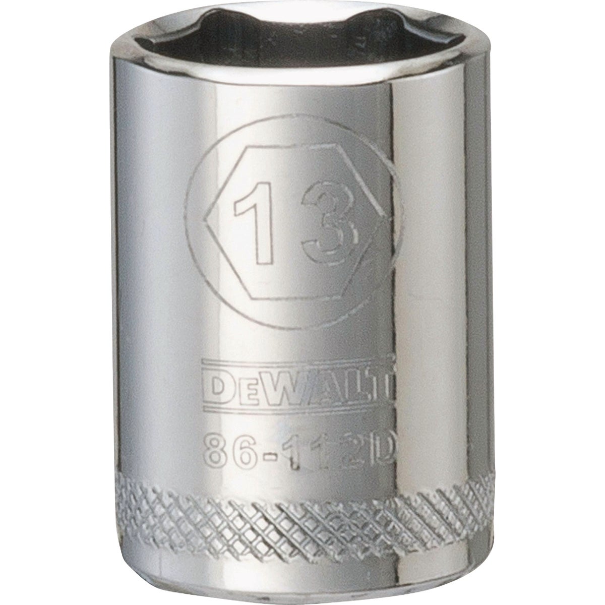 DEWALT 1/4 In. Drive 13mm 6-Point Shallow Metric Socket