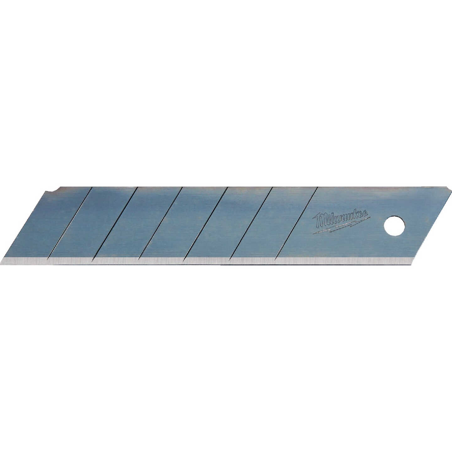 Milwaukee 25mm 7-Point Precision Snap-Off Knife Blade (10-Pack) Image 1
