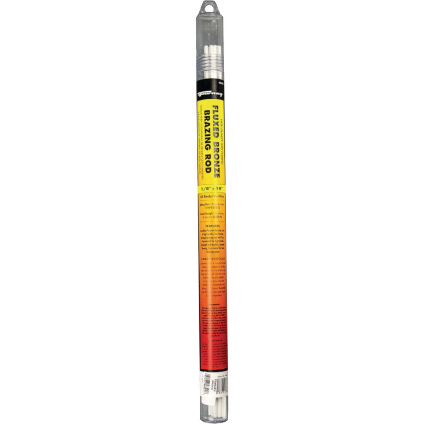 Forney 1/8 In. x 18 In. Fluxed Brazing Rod (10-Pack) Image 1