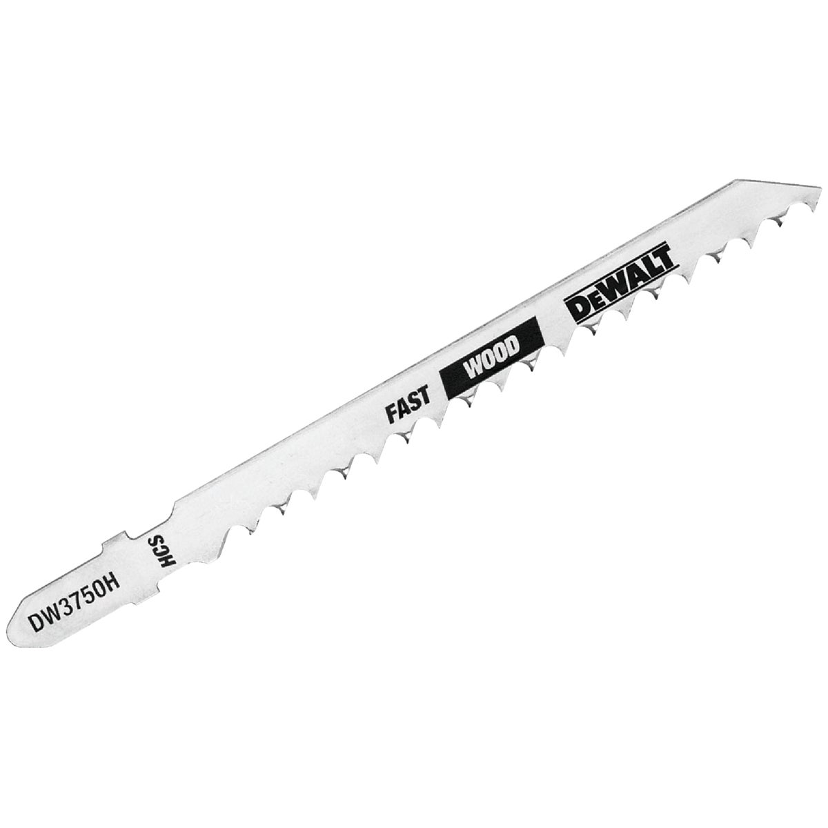 DeWalt 4 In. x 6 TPI T-Shank HCS Jig Saw Blade for Fast Wood (5-Pack) Image 1