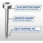 Kreg #8 x 3/4 In. Square Fine Thread Pan Head Zinc Pocket-Hole Screw (100 Ct.) Image 4