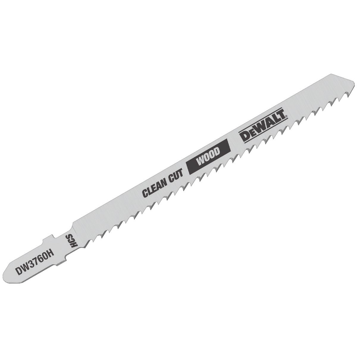 DeWalt 4 In. x 10 TPI T-Shank HCS Jig Saw Blade for Fine Finish Wood (5-Pack) Image 1