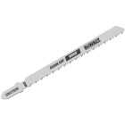 DeWalt 4 In. x 10 TPI T-Shank HCS Jig Saw Blade for Fine Finish Wood (5-Pack) Image 1