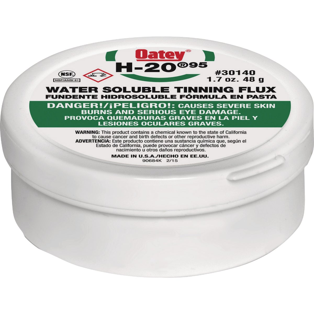 Oatey 1.7 Oz. H2O No. 95 Water Soluble Tinning Flux