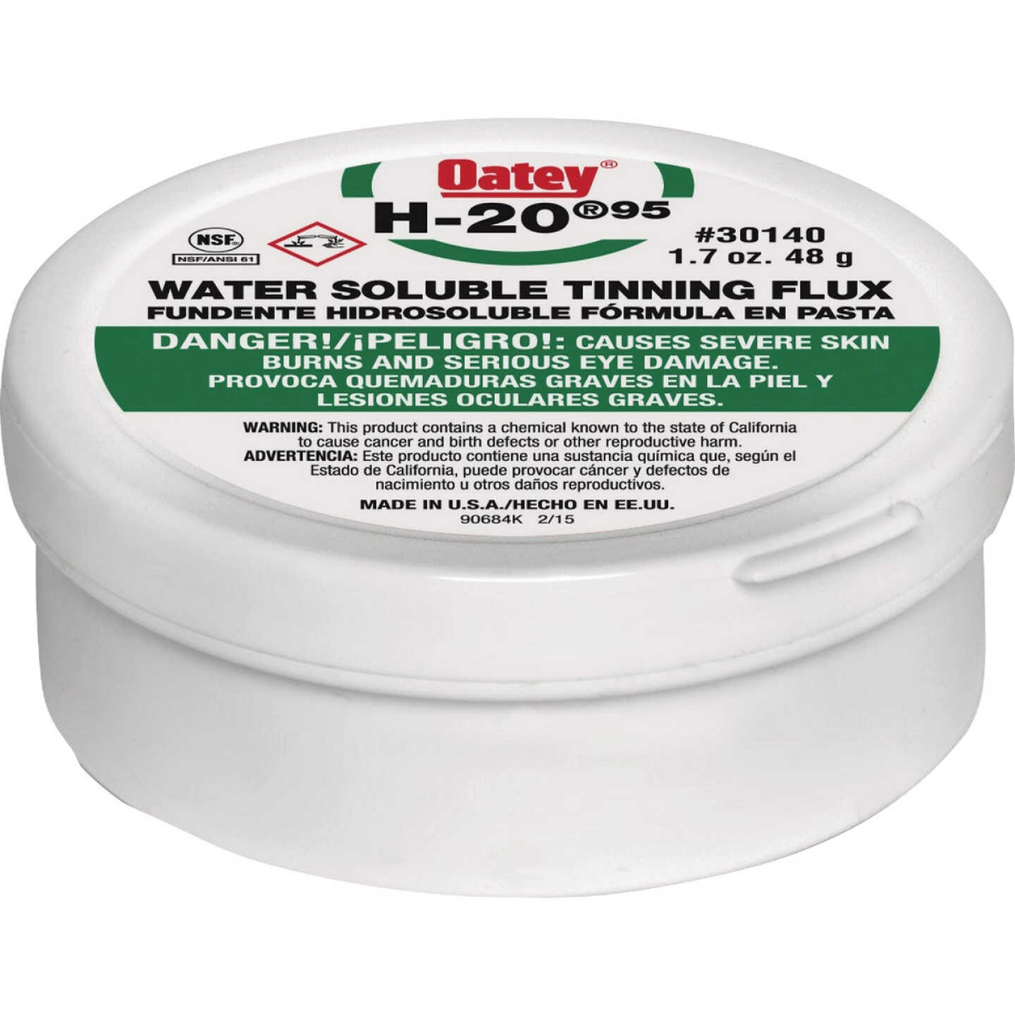 Oatey 1.7 Oz. H2O No. 95 Water Soluble Tinning Flux Image 1