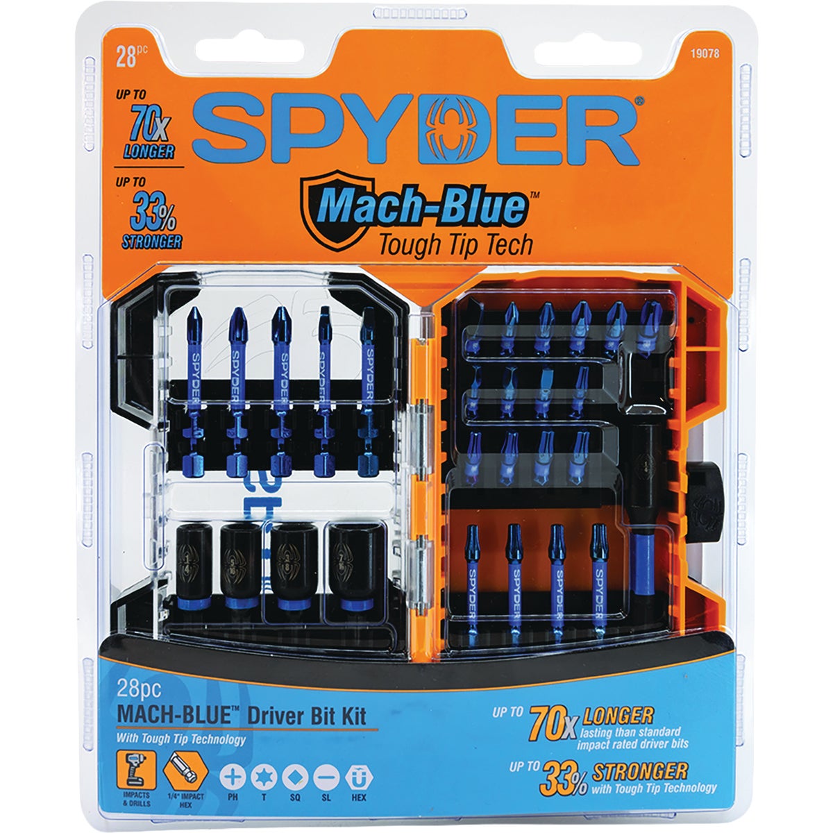 Spyder Impact Driver Bit Set (28-Piece)