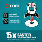 Makita X-LOCK 4-1/2 In. Crimped 0.012 In. Carbon Steel Cup Angle Grinder Wire Brush Image 3