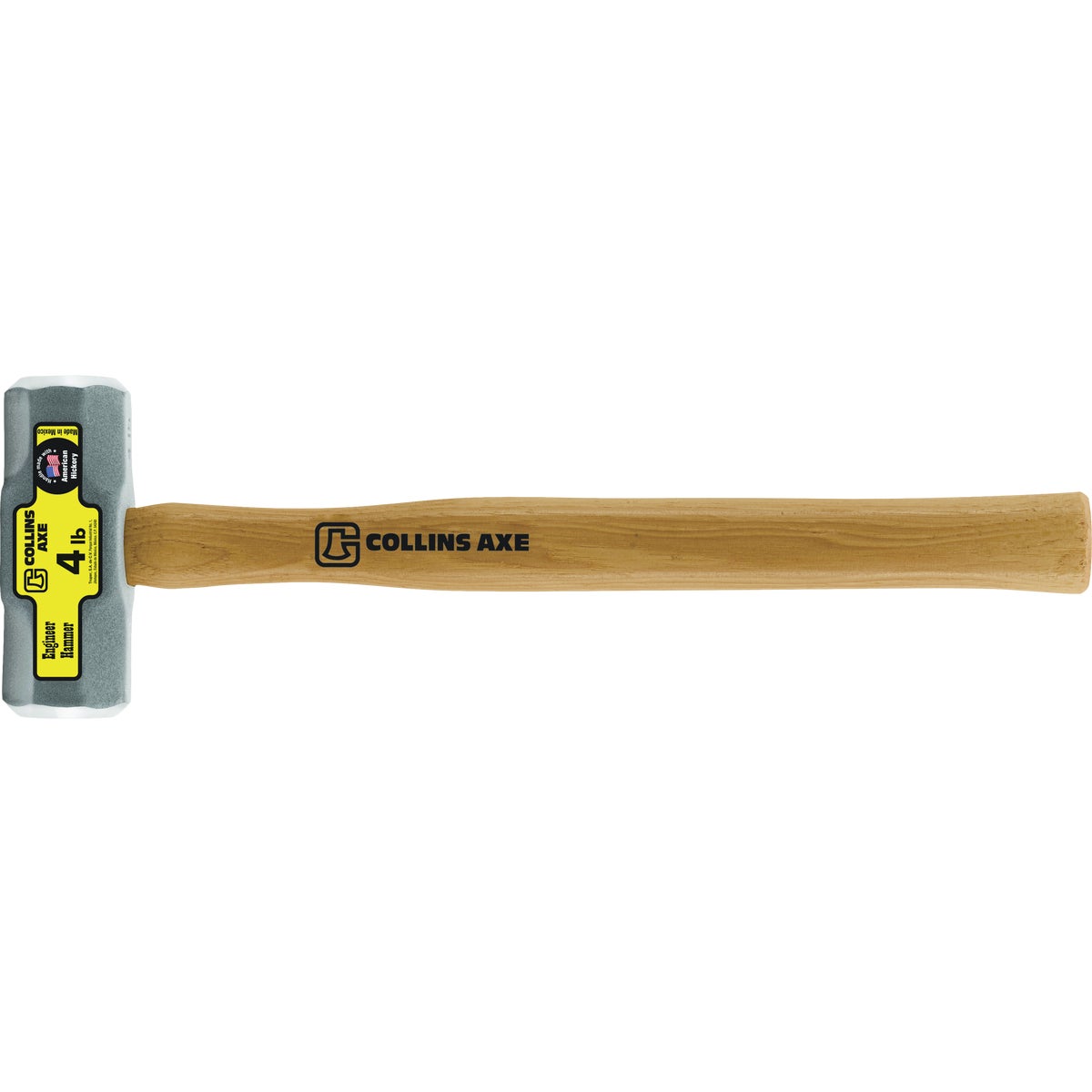 Collins 4 Lb. Steel Milled Face Engineering Hammer with 16 In. Hickory Handle