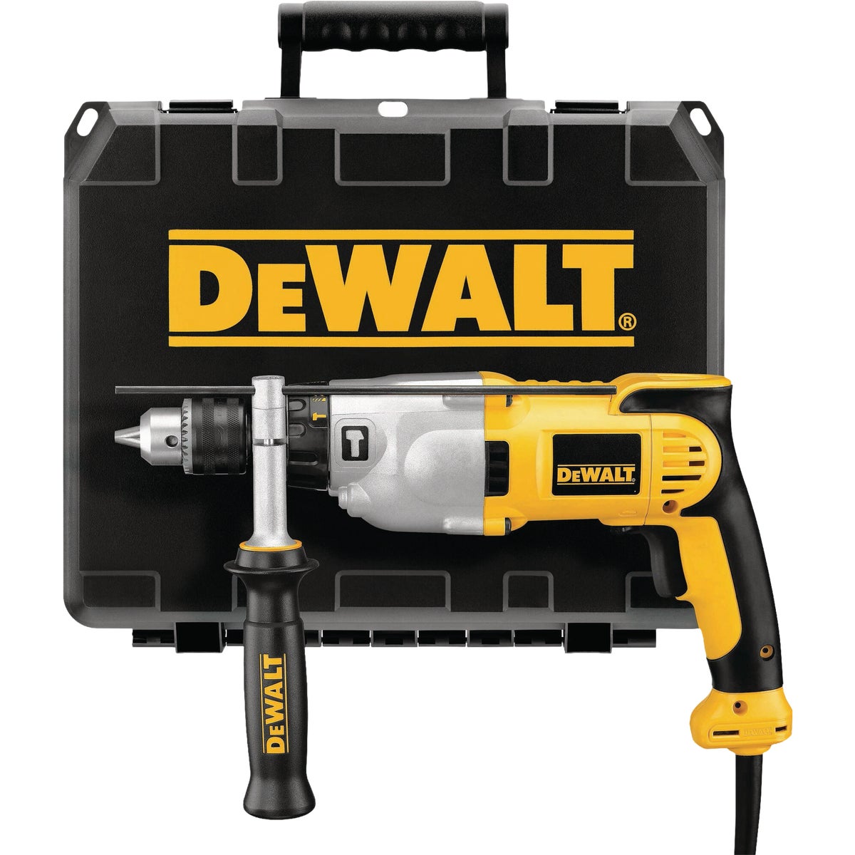 DEWALT 1/2 In. 10A Pistol Grip Electric Hammer Drill Kit with Accessories