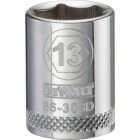 DEWALT 3/8 In. Drive 13mm 6-Point Shallow Metric Socket Image 1