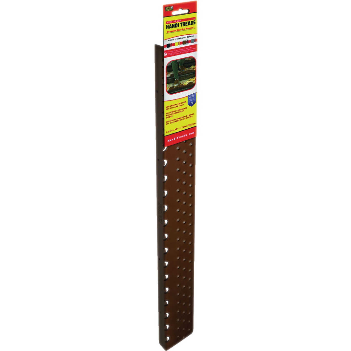 Handi Treads 2.75 In. x 30 In. Brown Non-Slip Aluminum Tread Image 1