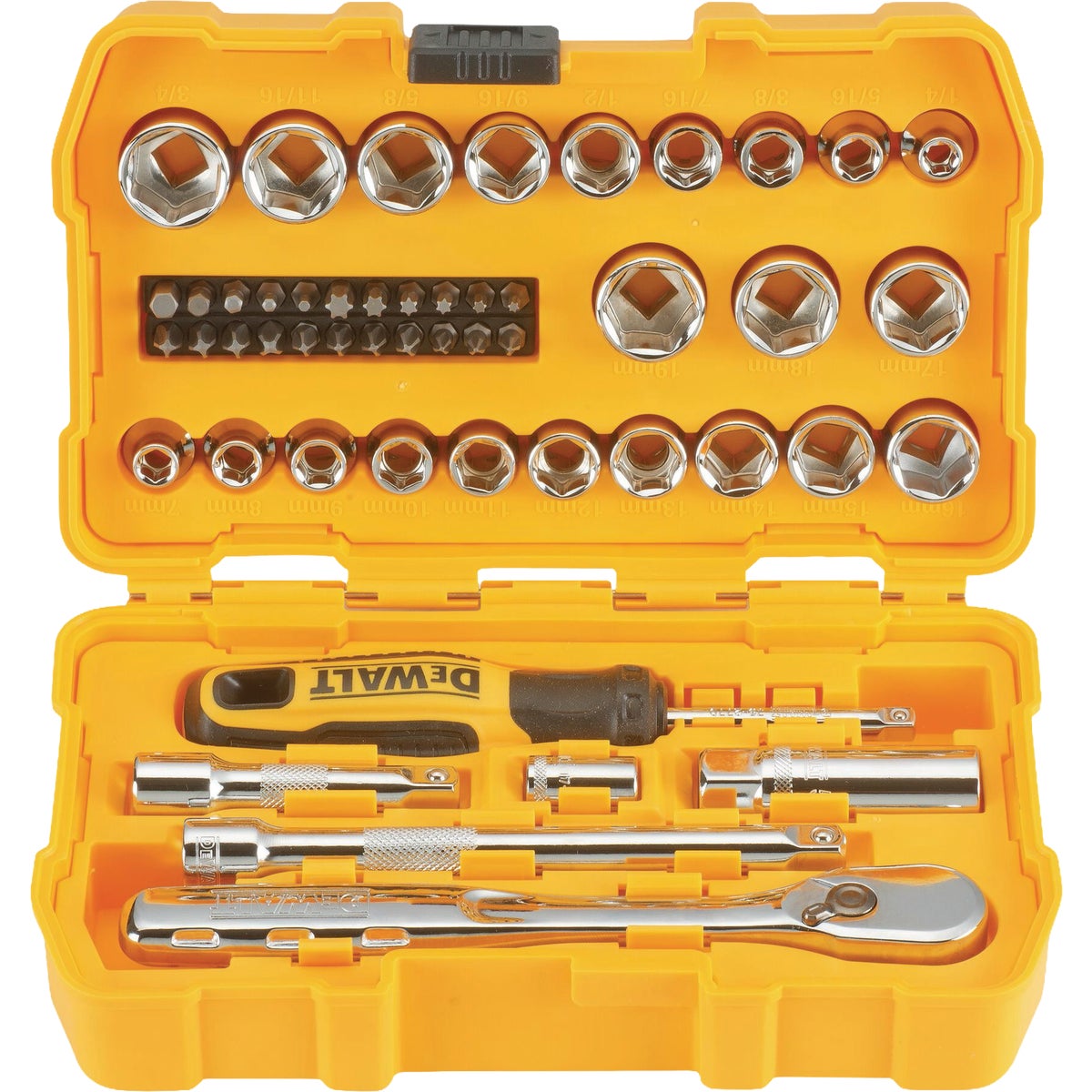 DEWALT SAE & Metric Mechanics Tool & Socket Set (50-Piece) Image 5