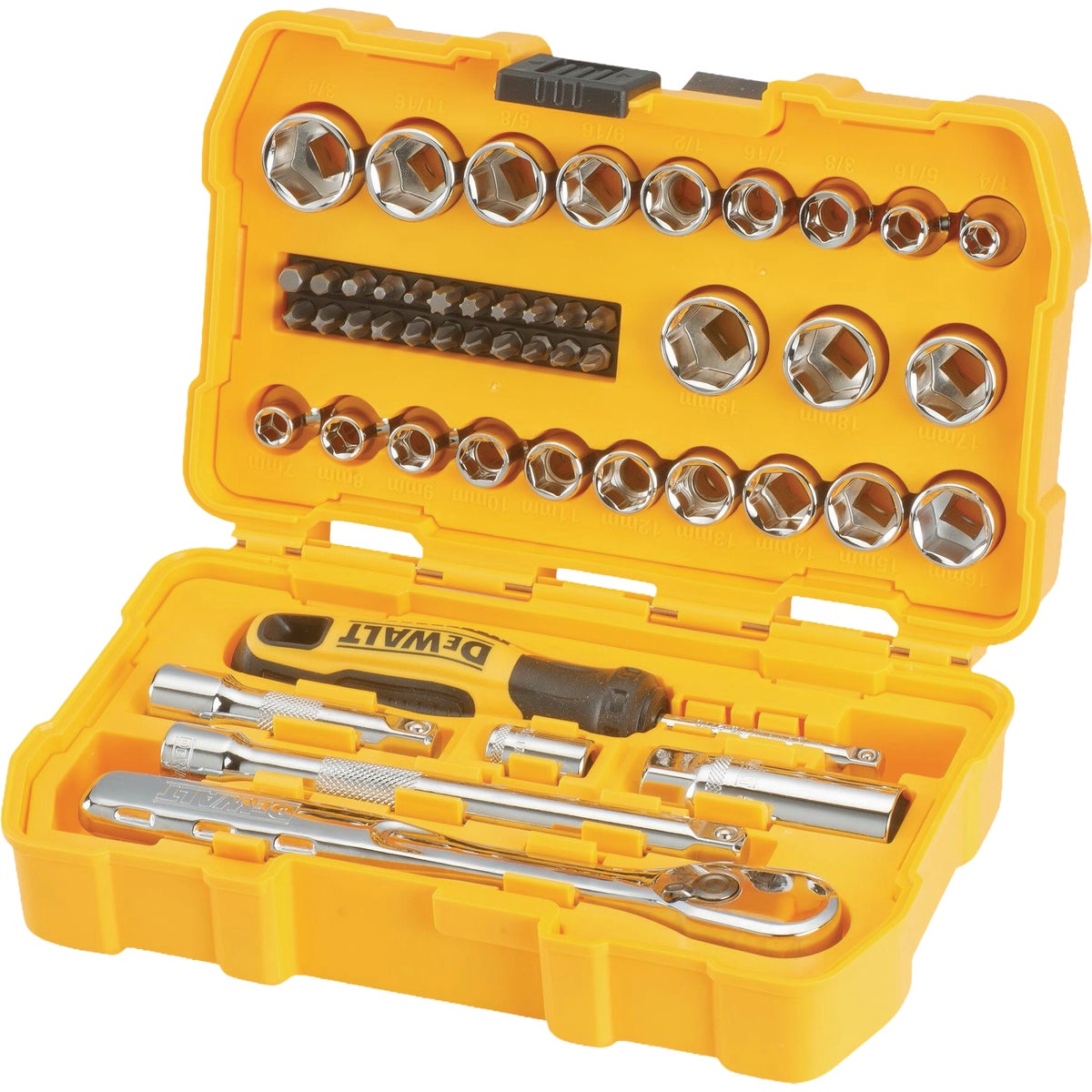 DEWALT SAE & Metric Mechanics Tool & Socket Set (50-Piece) Image 3
