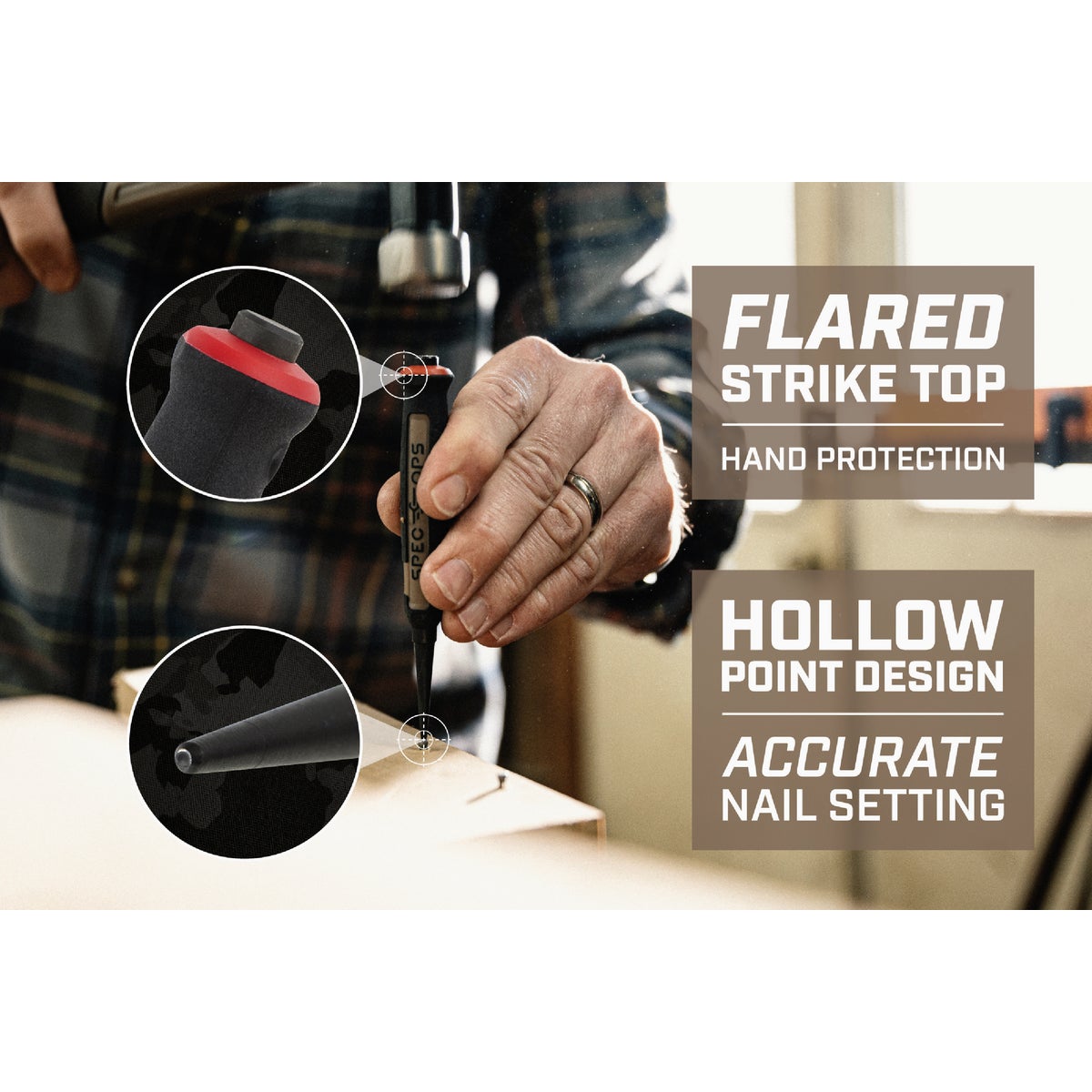 Spec Ops Tools Nail Punch Set (3-Piece) Image 3