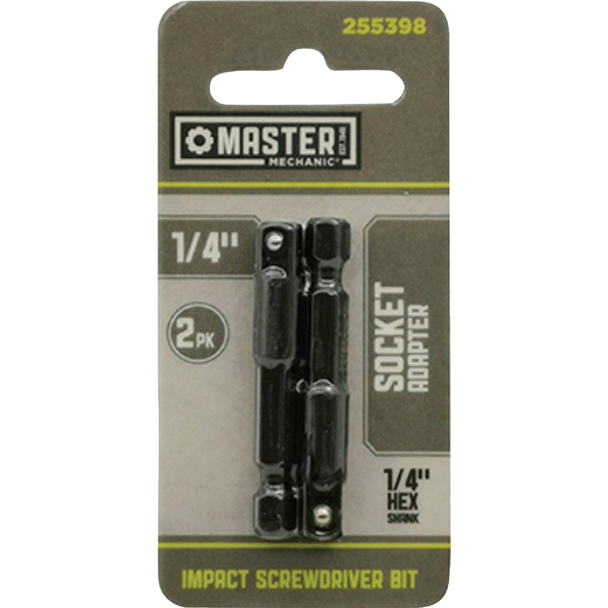 Master Mechanic 1/4 In. Drive Impact Socket Adapter (2-Pack)