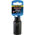Channellock 3/8 In. Drive 20 mm 6-Point Deep Metric Impact Socket Image 2