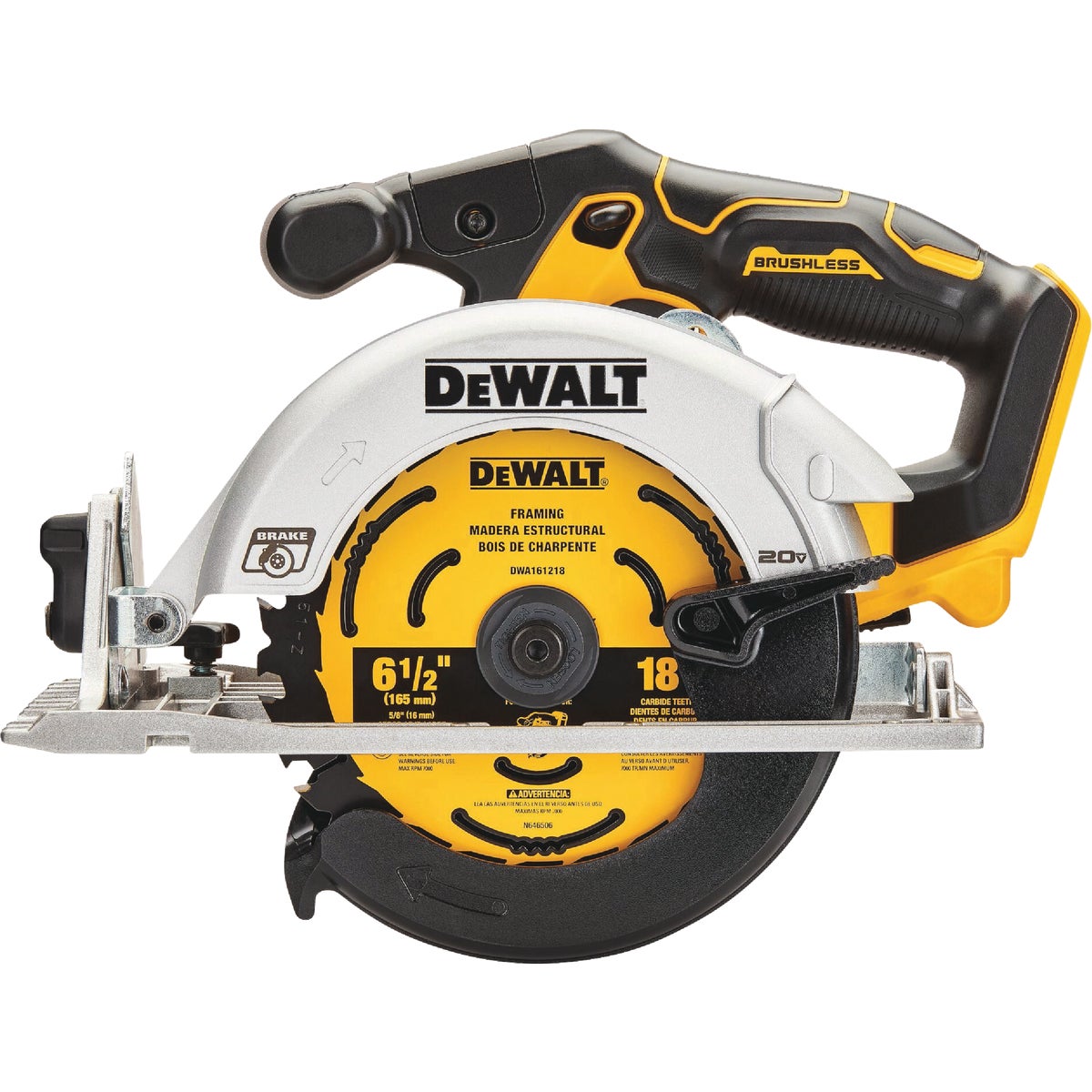 DEWALT 20V MAX Brushless 6-1/2 In. Cordless Circular Saw (Tool Only)