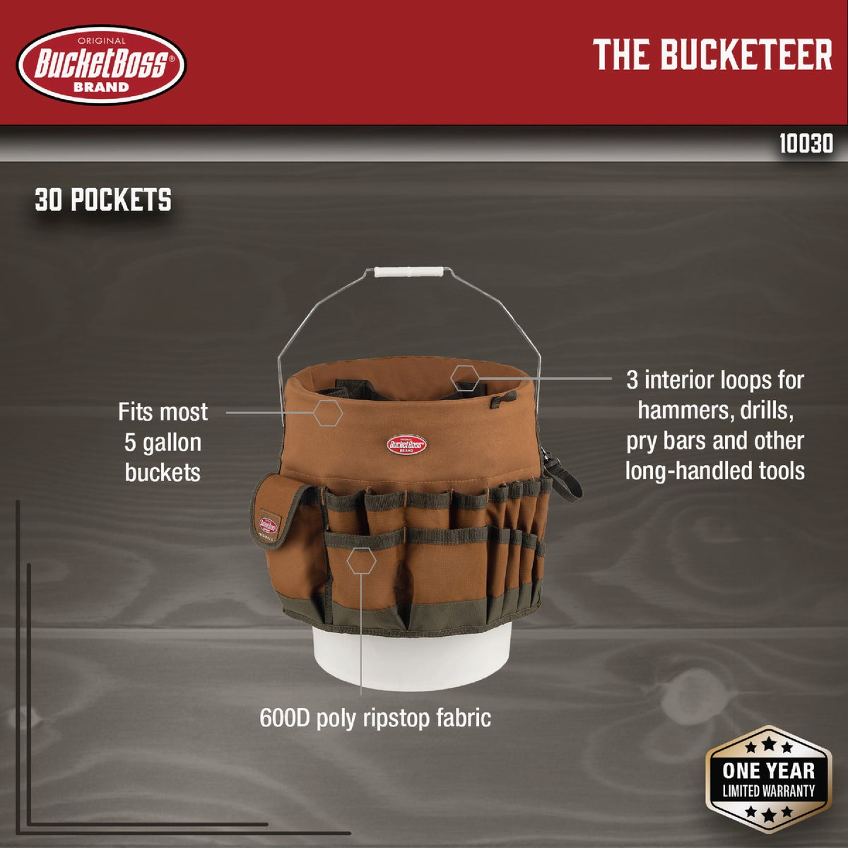 Bucket Boss Bucketeer Bucket Tool Organizer Image 2