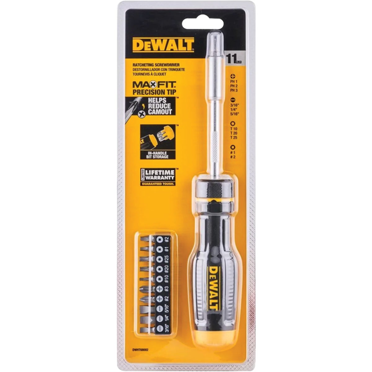 DEWALT Ratcheting Multi-Bit Screwdriver Set (11-Piece)