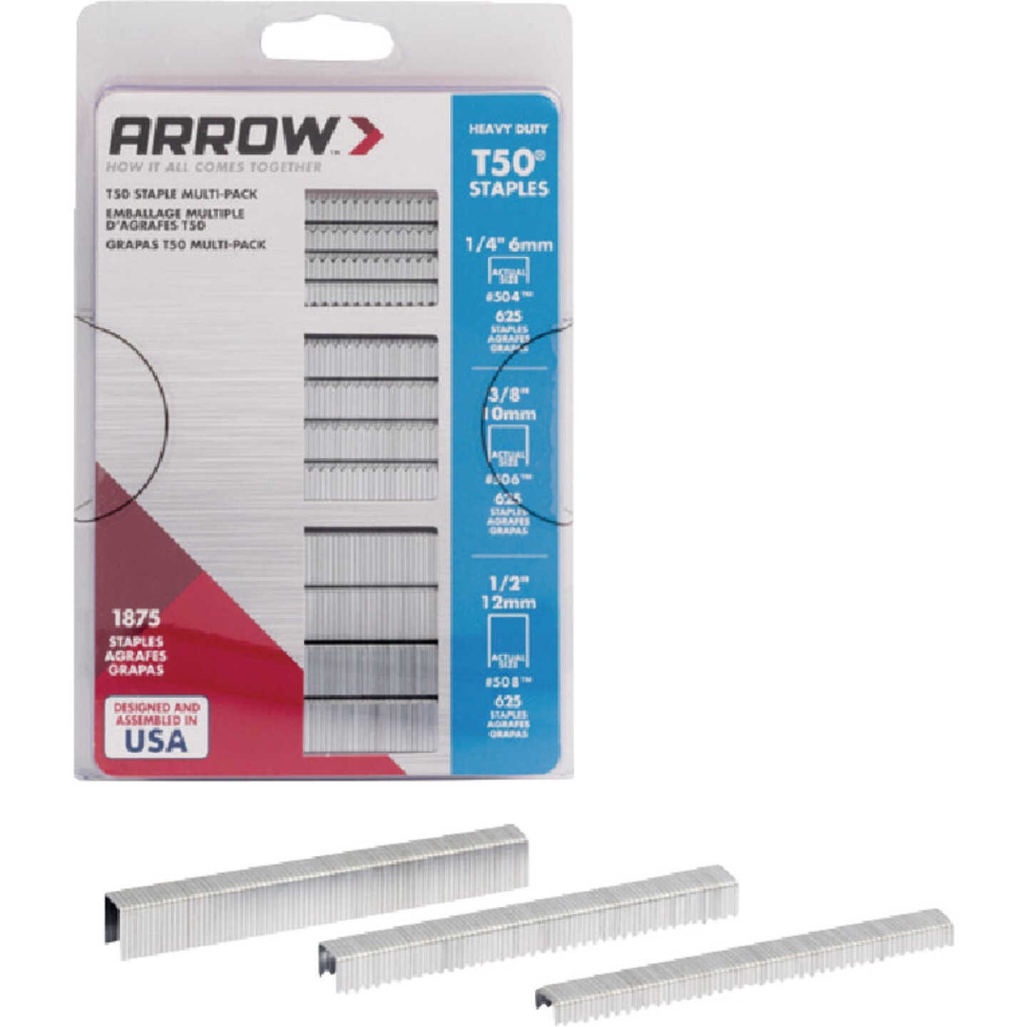 Arrow T50 Heavy Duty Assorted Staple Pack (1875-Count) Image 3
