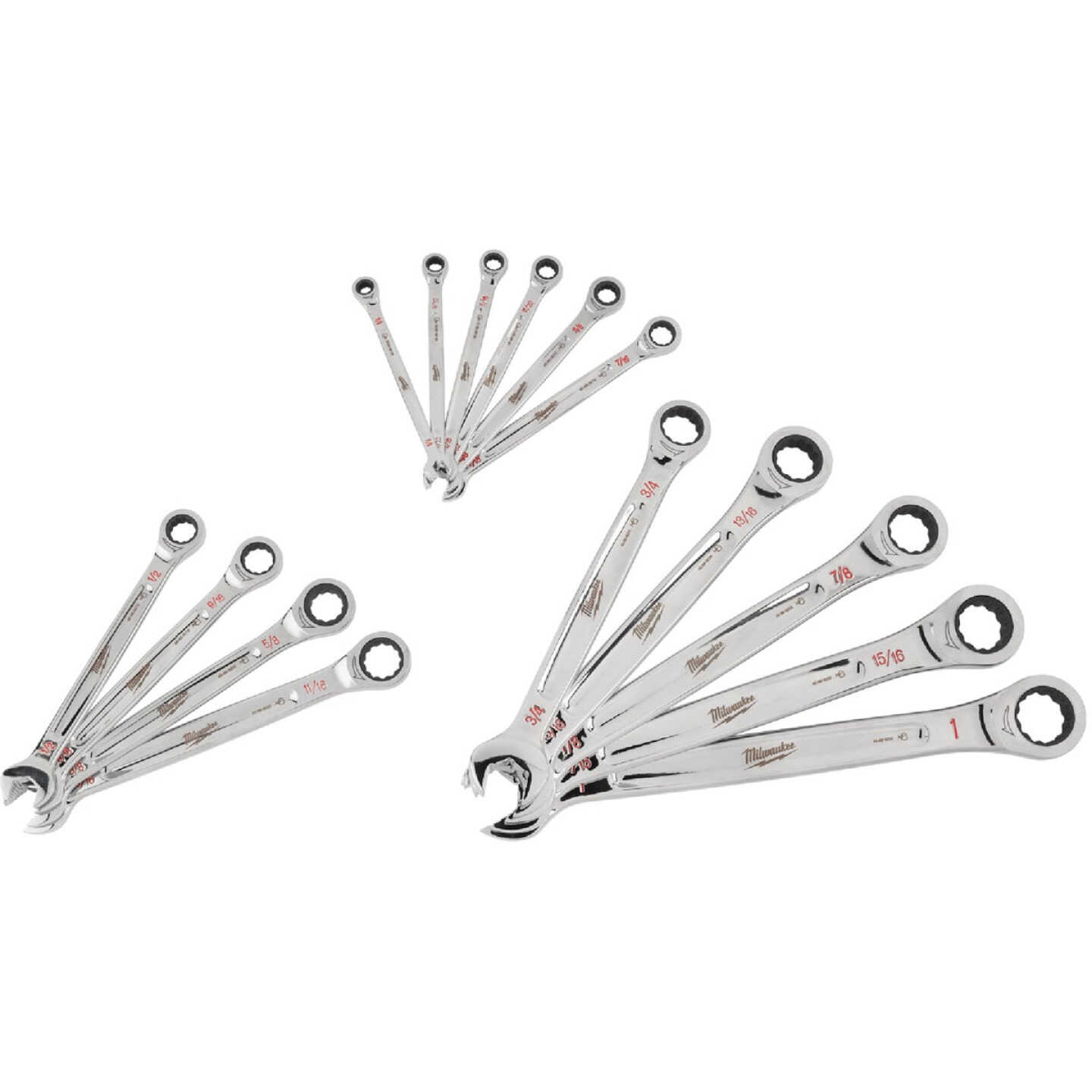 Milwaukee Standard 12-Point Ratcheting Combination Wrench Set (15-Piece) Image 1