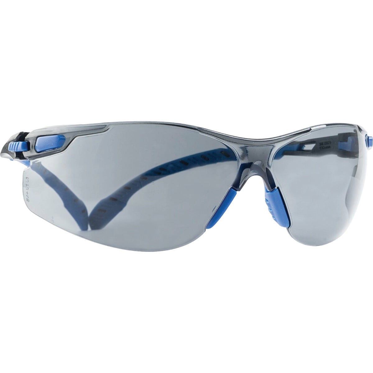 3M Black/Blue Frame Safety Glasses with Anti-Fog Scotchgard Protector Gray Lenses Image 4