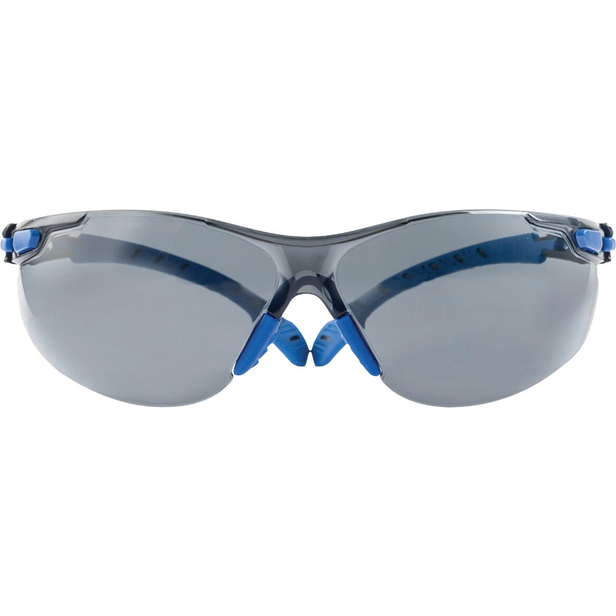 3M Black/Blue Frame Safety Glasses with Anti-Fog Scotchgard Protector Gray Lenses