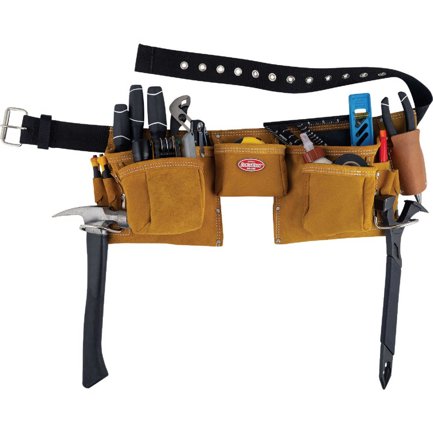 Bucket Boss 11-Pocket Suede Leather Apron Image 3