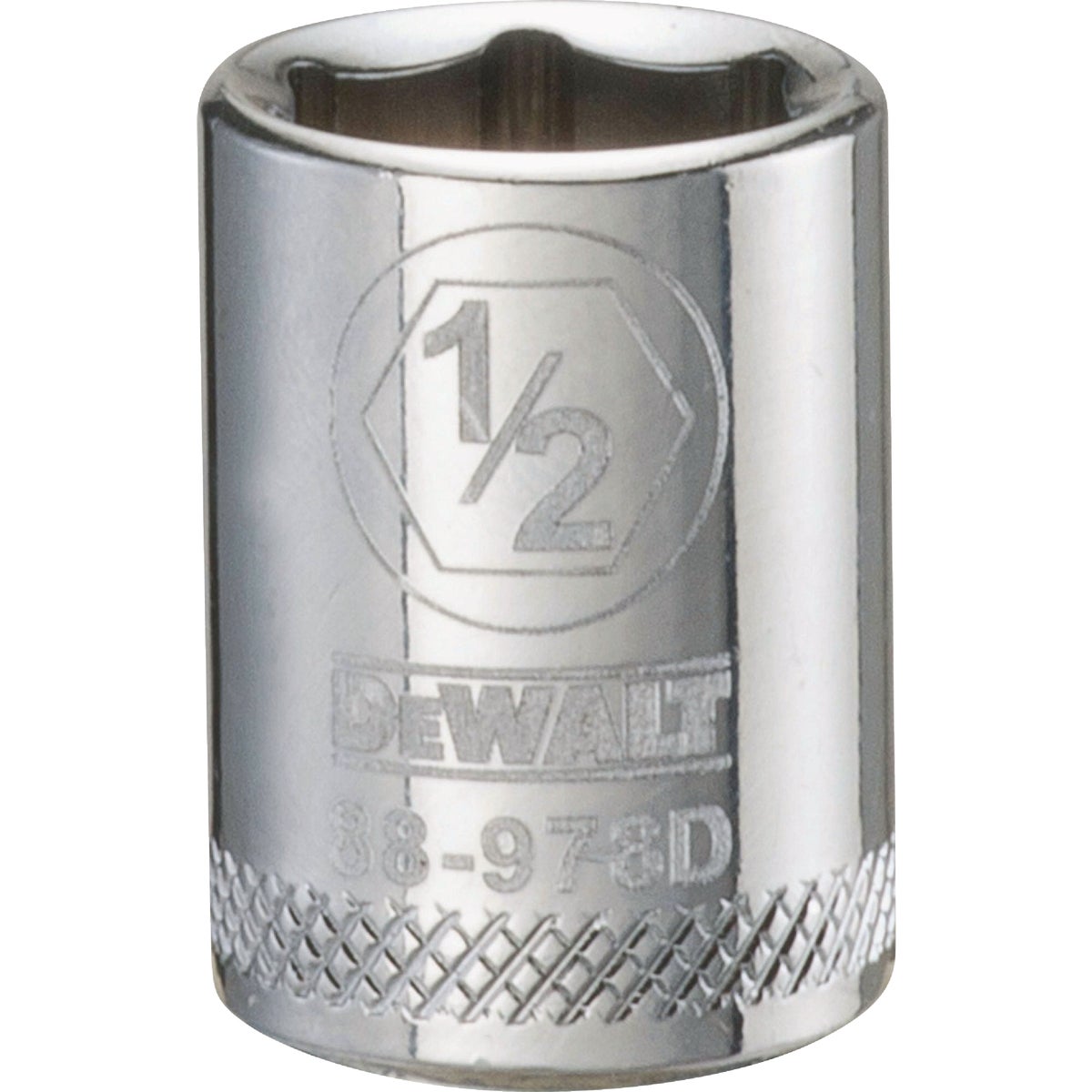 DEWALT 3/8 In. Drive 1/2 In. 6-Point Shallow Standard Socket