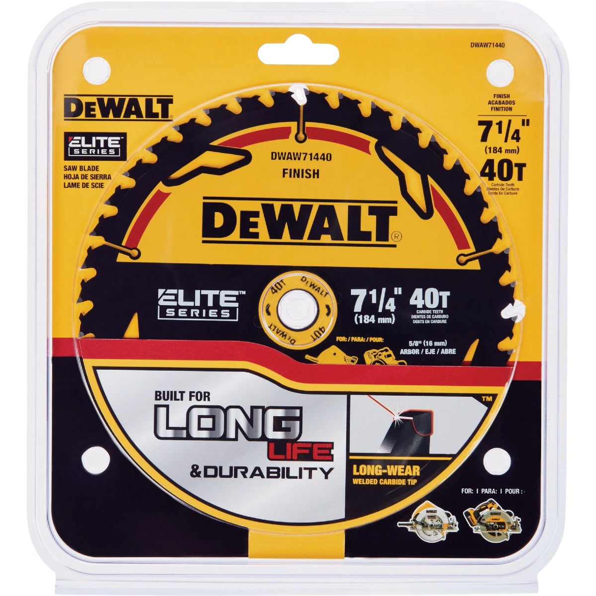 DEWALT Elite Series 7-1/4 In. 40-Tooth Circular Saw Blade Image 2